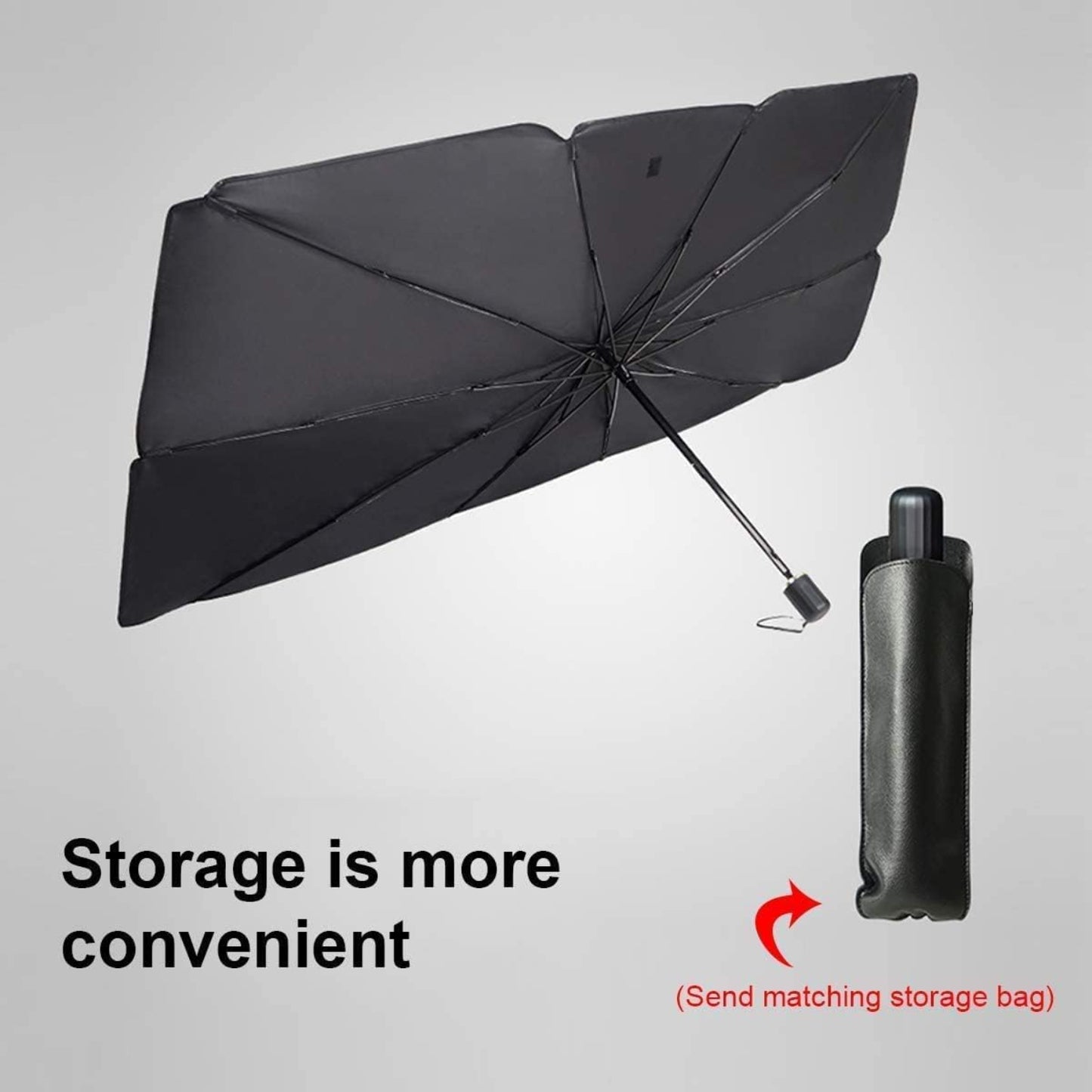 Car Sun Shade for Windshield – Foldable Sun Umbrella for UV & Heat Protection - Grandsell