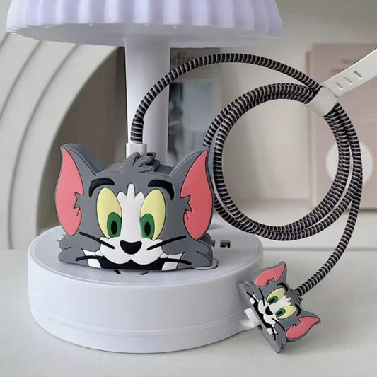 Cartoon Character Silicon Charger Case Cover For Ip 18 - 20w (Mix Design 1 Pc) - Grandsell