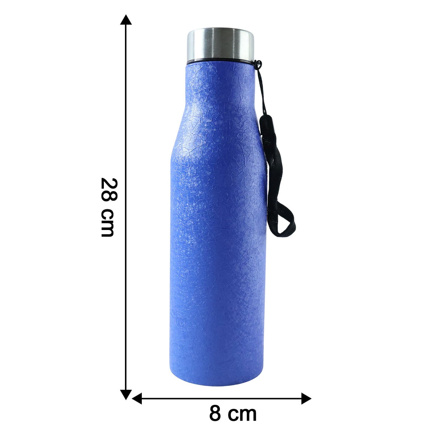 Classic Stainless Steel Water Bottle Blue Color (1000 Ml 1 Piece) - Grandsell
