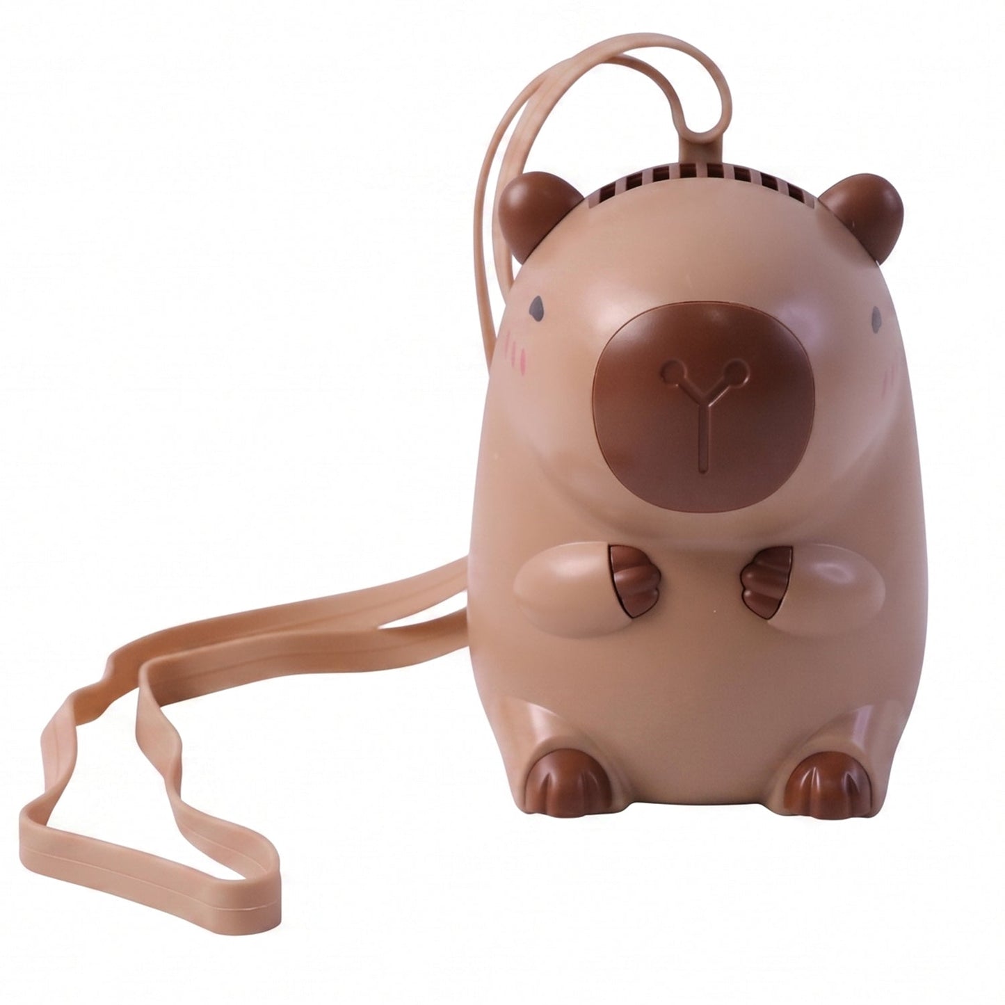 Cute Bear Shape Portable Mini Fan With Neck Strap (1 Pc) - Grandsell