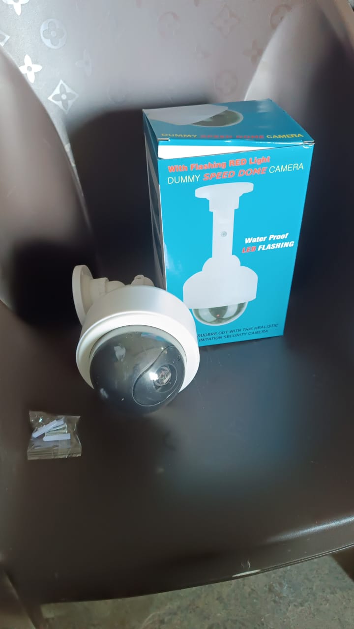 Fake Dummy Camera Cctv With Flashing Red Led Light (1 Pc Battery Not Included) - Grandsell