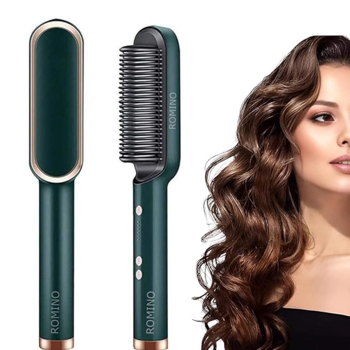 Fast Hair Straightening Comb – Electric Hot Brush for Quick & Smooth Styling - Grandsell