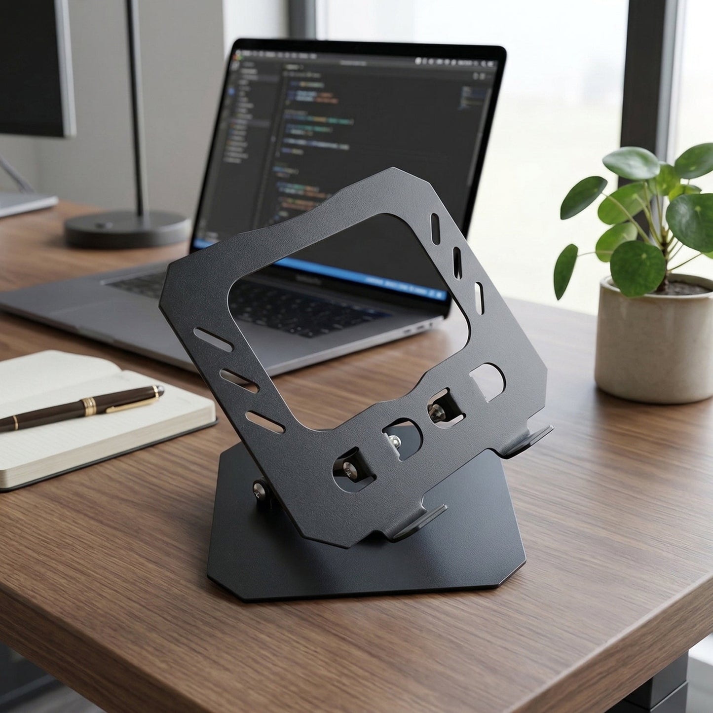 Foldable Adjustable Metal Laptop Stand (1 Pc) - Grandsell
