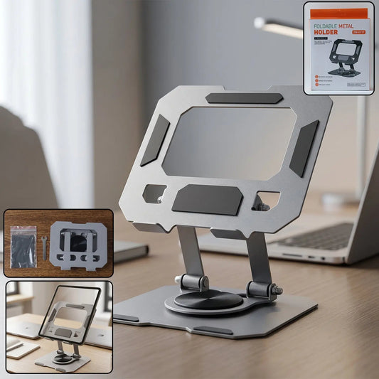 Foldable Metal Phone Tablet Stand Holder (1 Set) - Grandsell