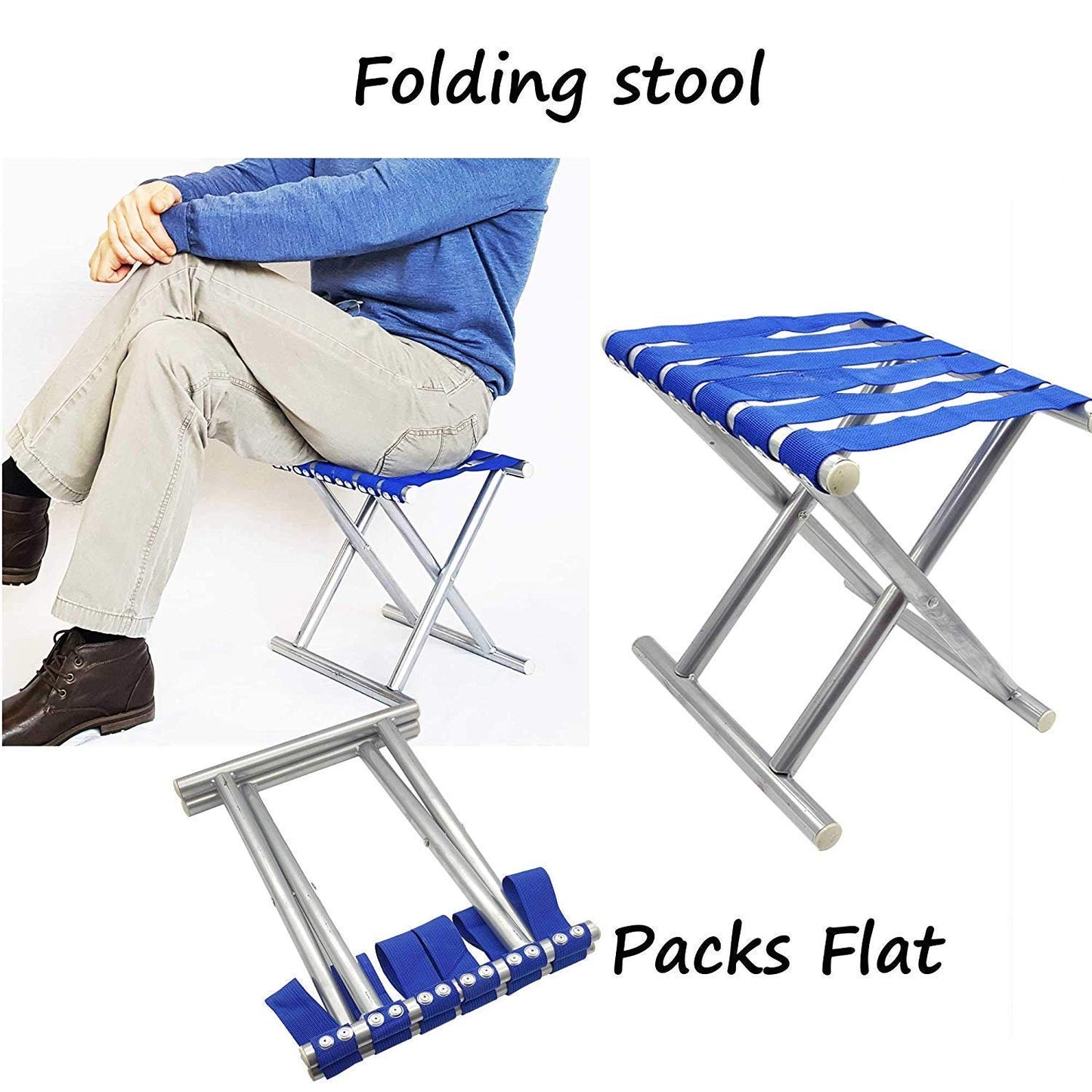 Folding Beach Tool Best Folding Stool Portable Travel Train Chair Outdoor Rest Seat Fishing - Grandsell
