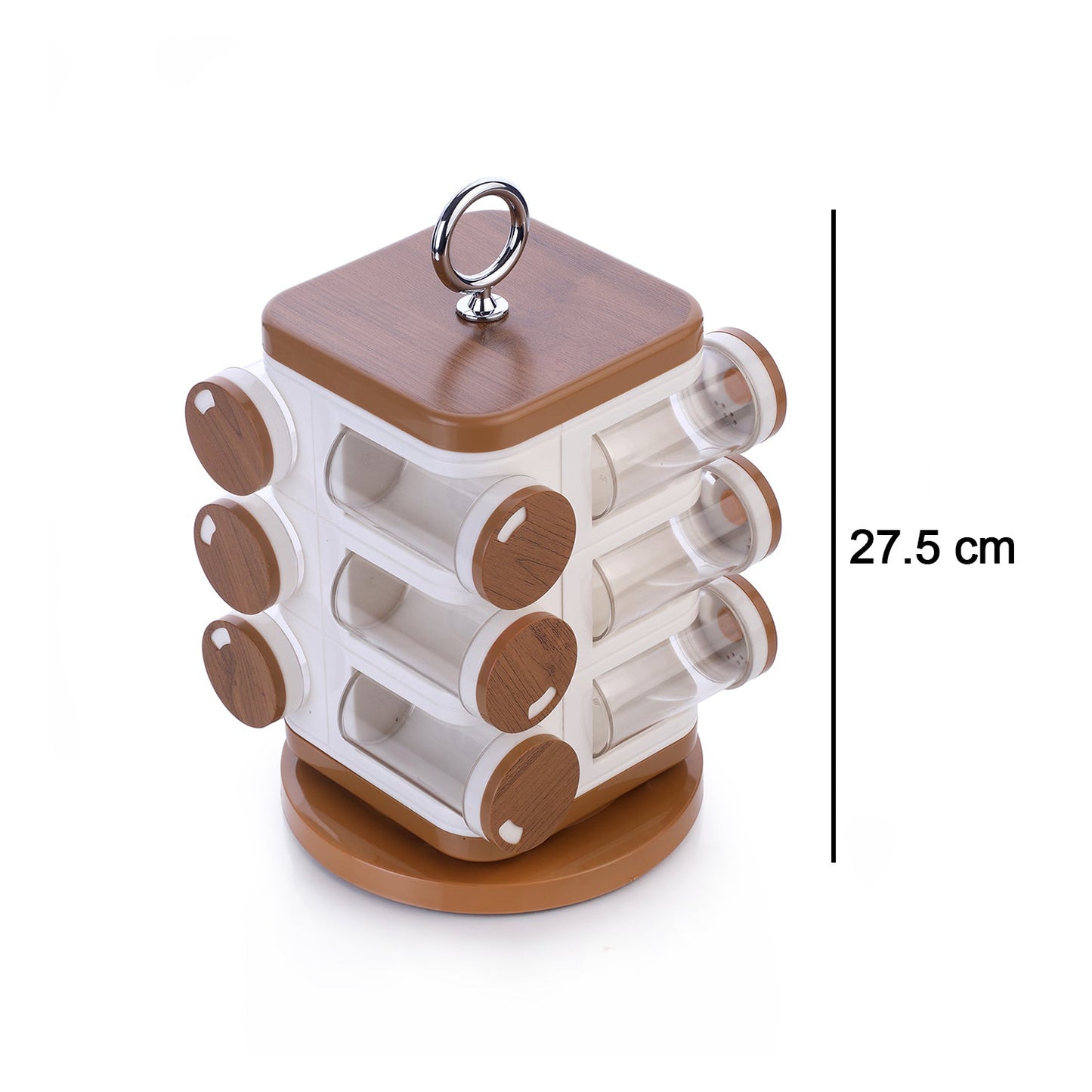 Ganesh 12 - jar Revolving Spice Rack Masala Box - Grandsell