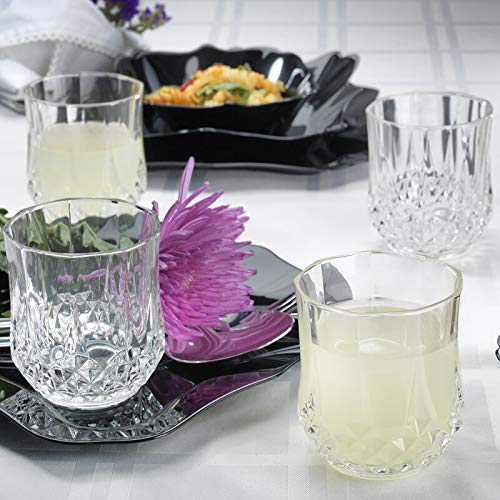Heavy Unbreakable Stylish Look Fully Transparent Glasses Set 250ml (6pcs) - Grandsell