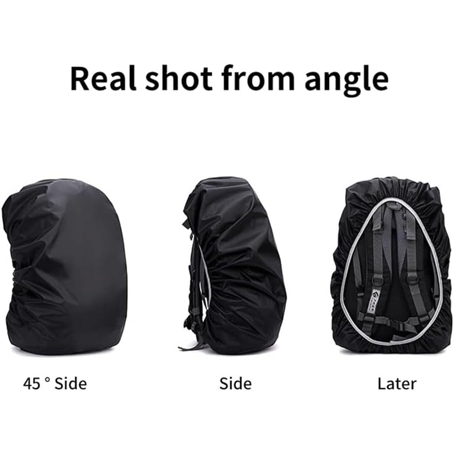 Heavy Waterproof Nylon Rain Cover dust Cover - Elastic Adjustable For Laptop Bags And Backpacks School Bag Waterproof Cover Dust Proof Backpack Laptop Bag Cover (1pc) - Grandsell