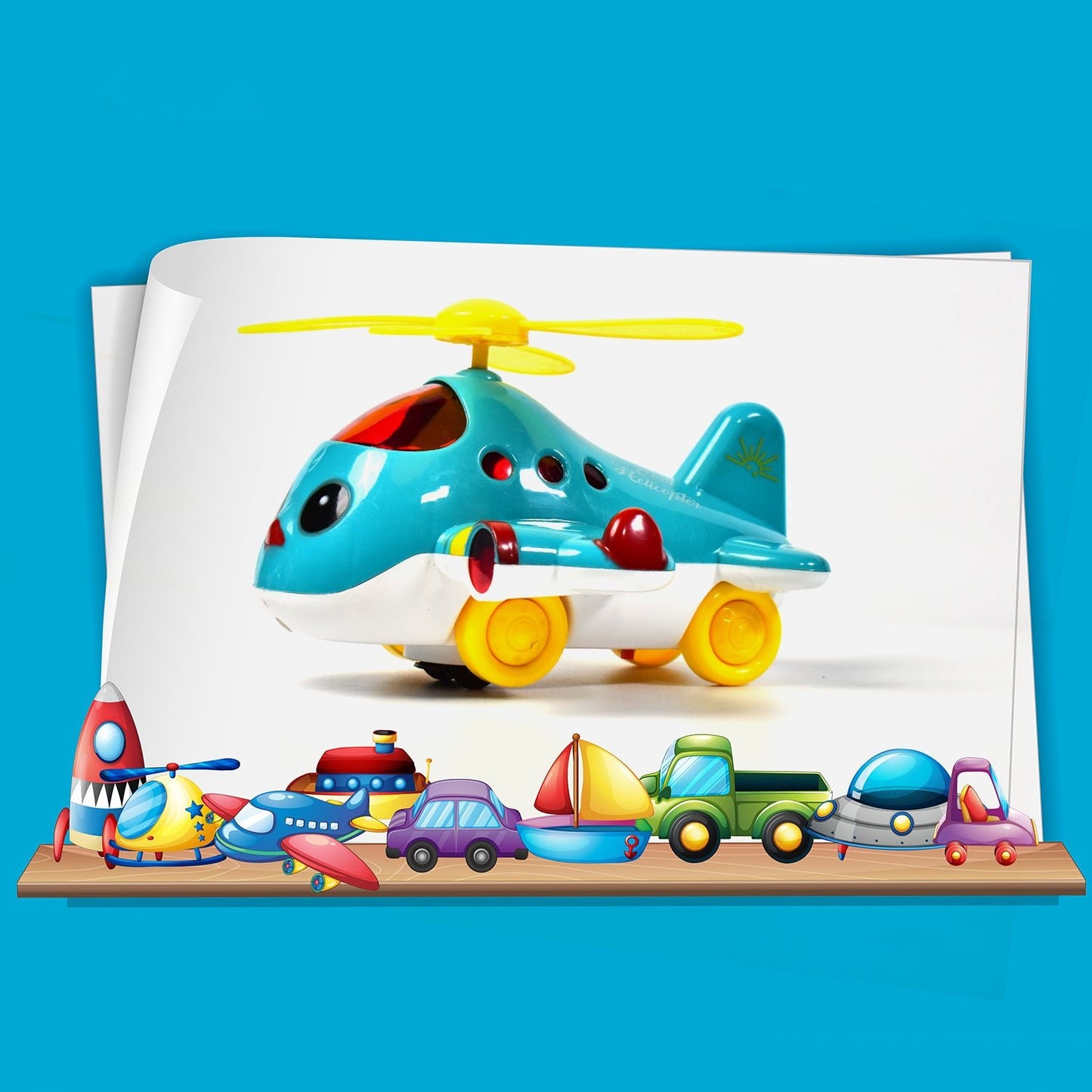 Helicopter Airplane Musical Toy Toddlers With Lights - Grandsell