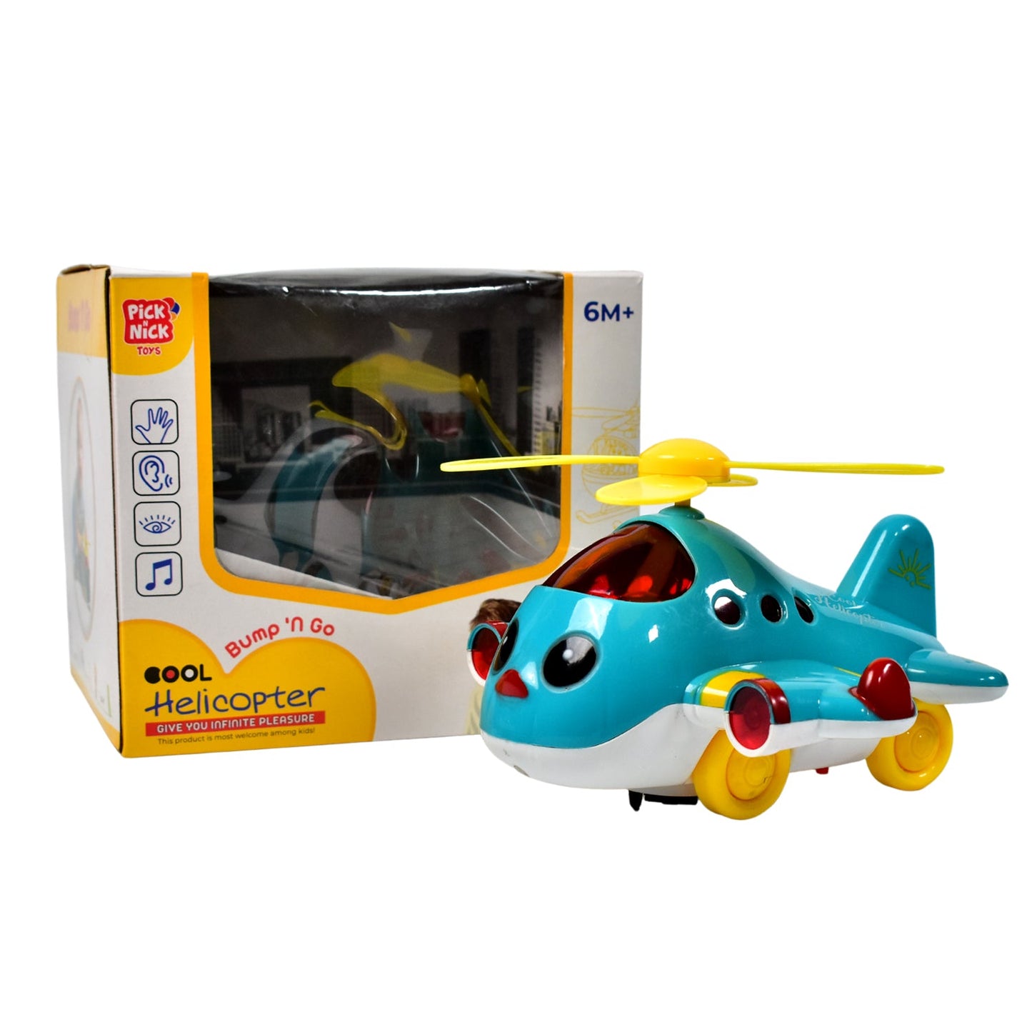 Helicopter Airplane Musical Toy Toddlers With Lights - Grandsell