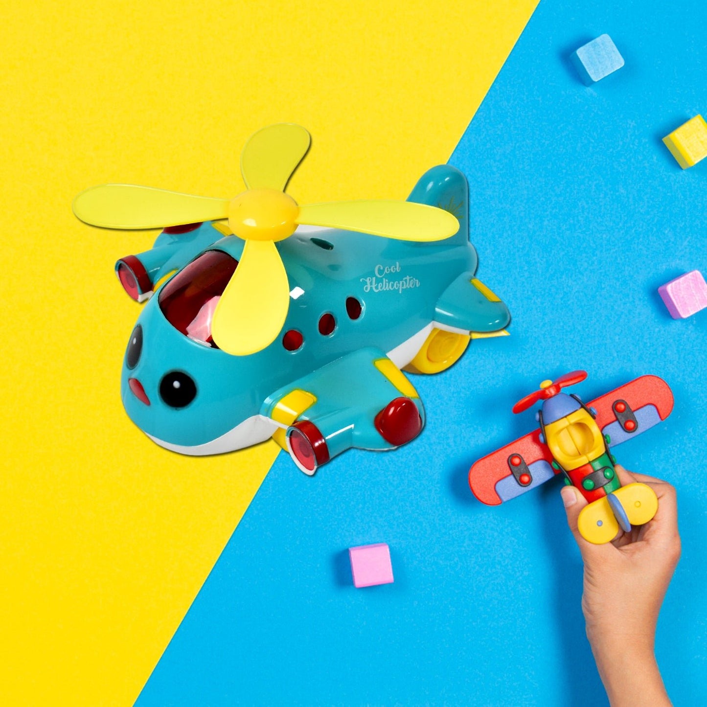 Helicopter Airplane Musical Toy Toddlers With Lights - Grandsell
