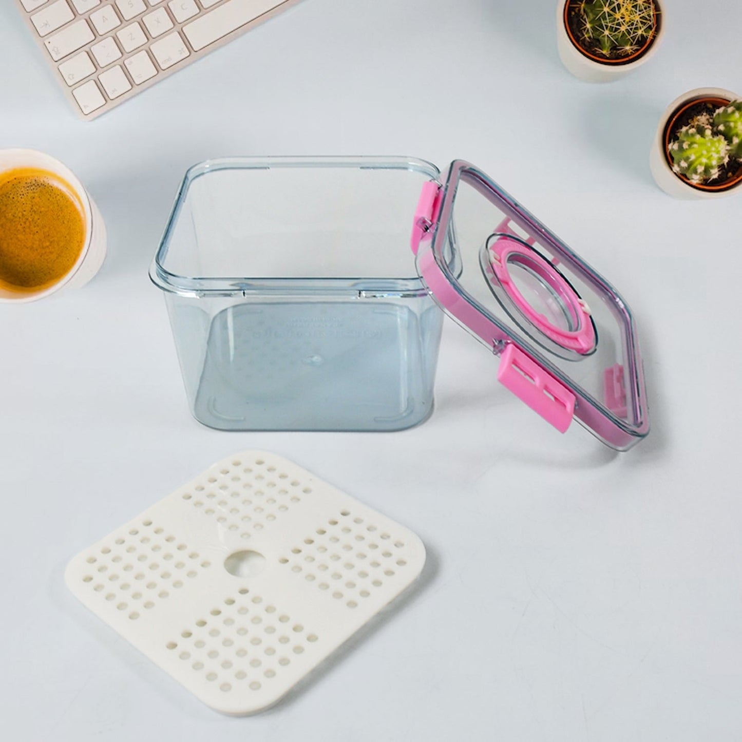 High Quality Plastic Food Storage Container Clear Washable Refrigerator Food Box - Grandsell