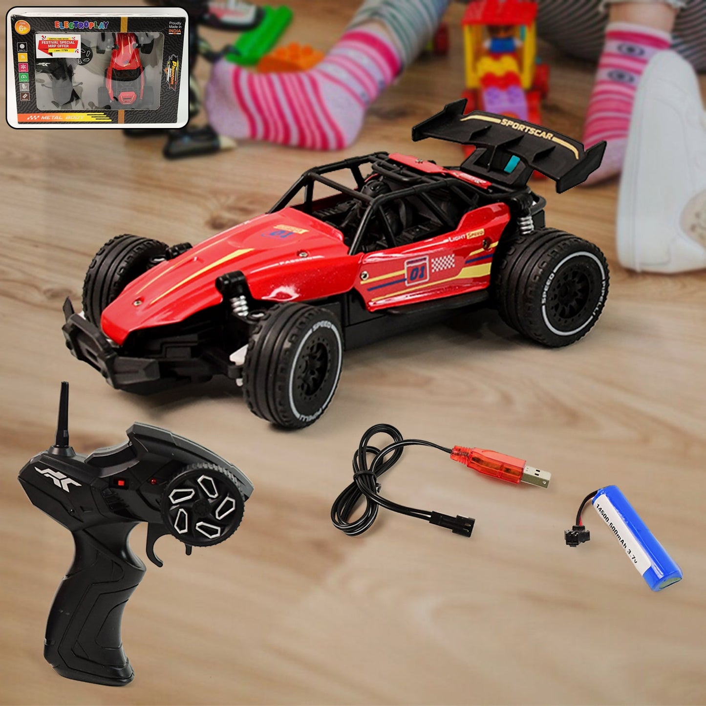 High - speed Remote Control Racing Car (1 Set) - Grandsell
