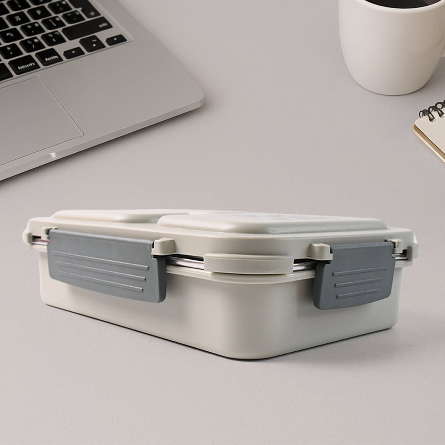 Lunch Box (200 Ml Each Container) With Attractive Stand - 4 Pcs - Grandsell