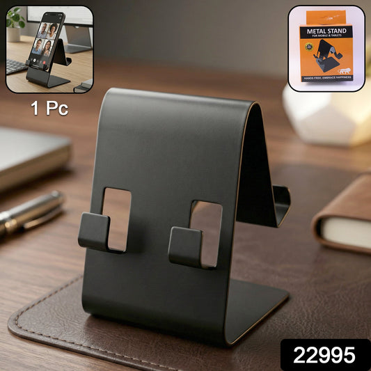 Metal Mobile Phone Tablet Stand (1 Pc Black Color) - Grandsell