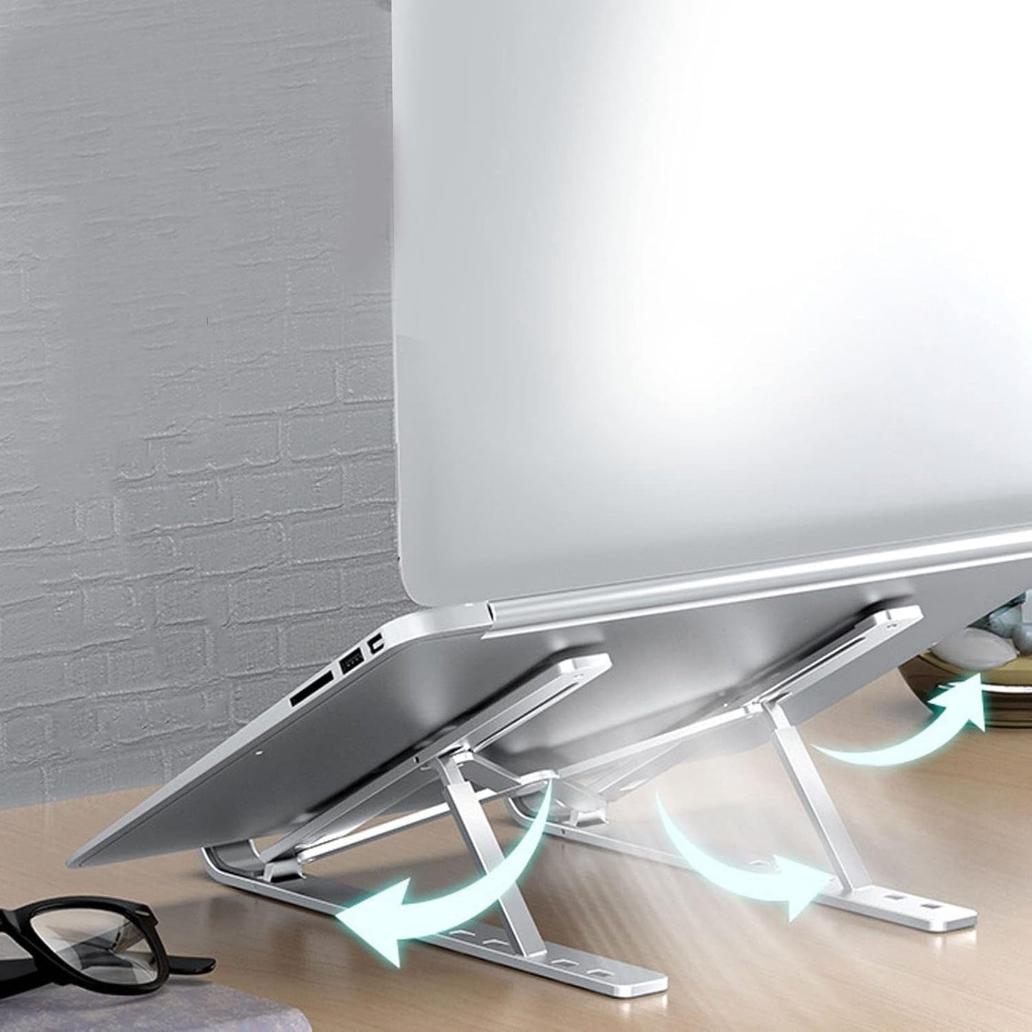 Metal Portable Laptop Stand With 7 Adjustable Angles (1 Pc) - Grandsell