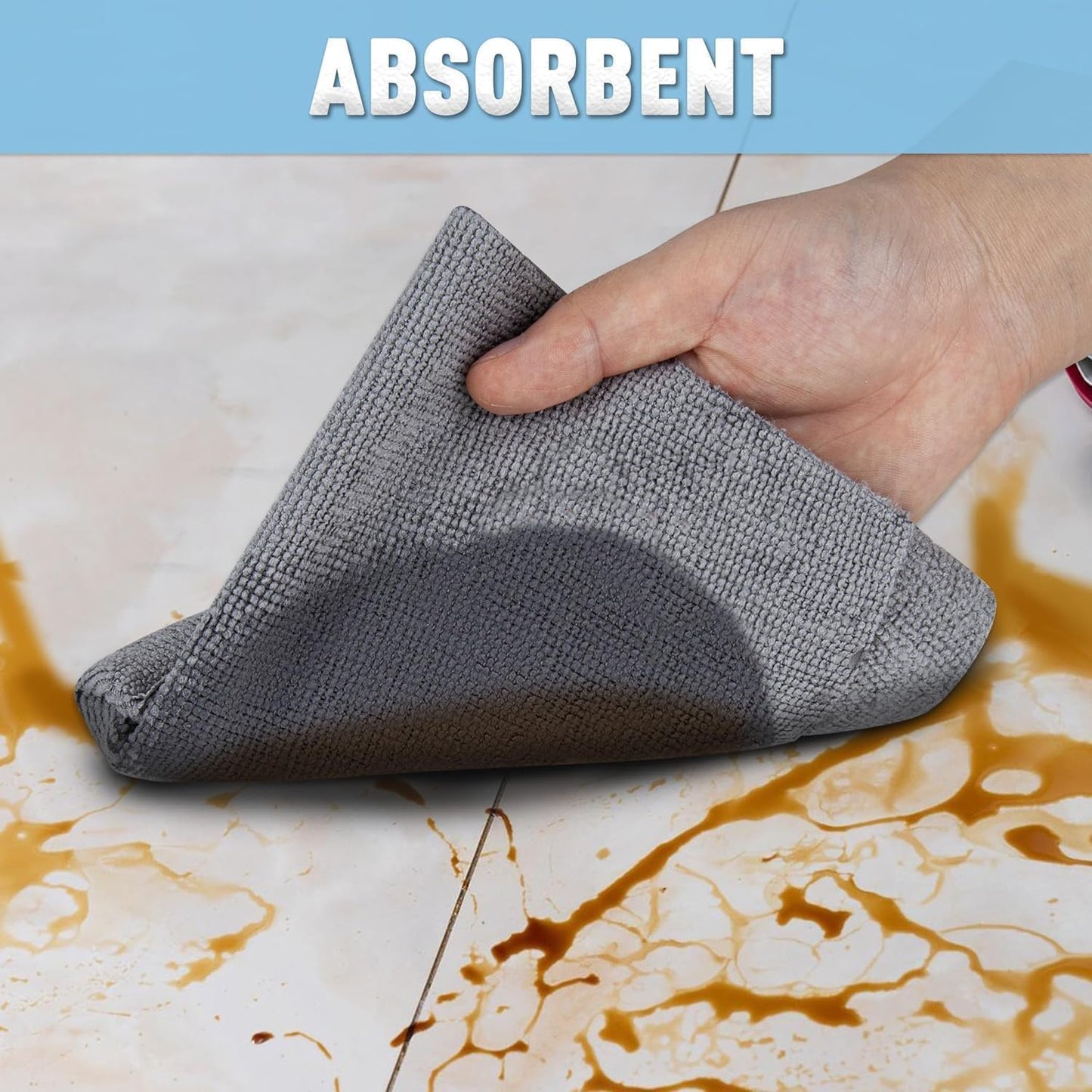 Microfiber Cleaning Cloth Roll – Super Absorbent, Lint - Free & Reusable Cleaning Cloths | Grandsell - Grandsell
