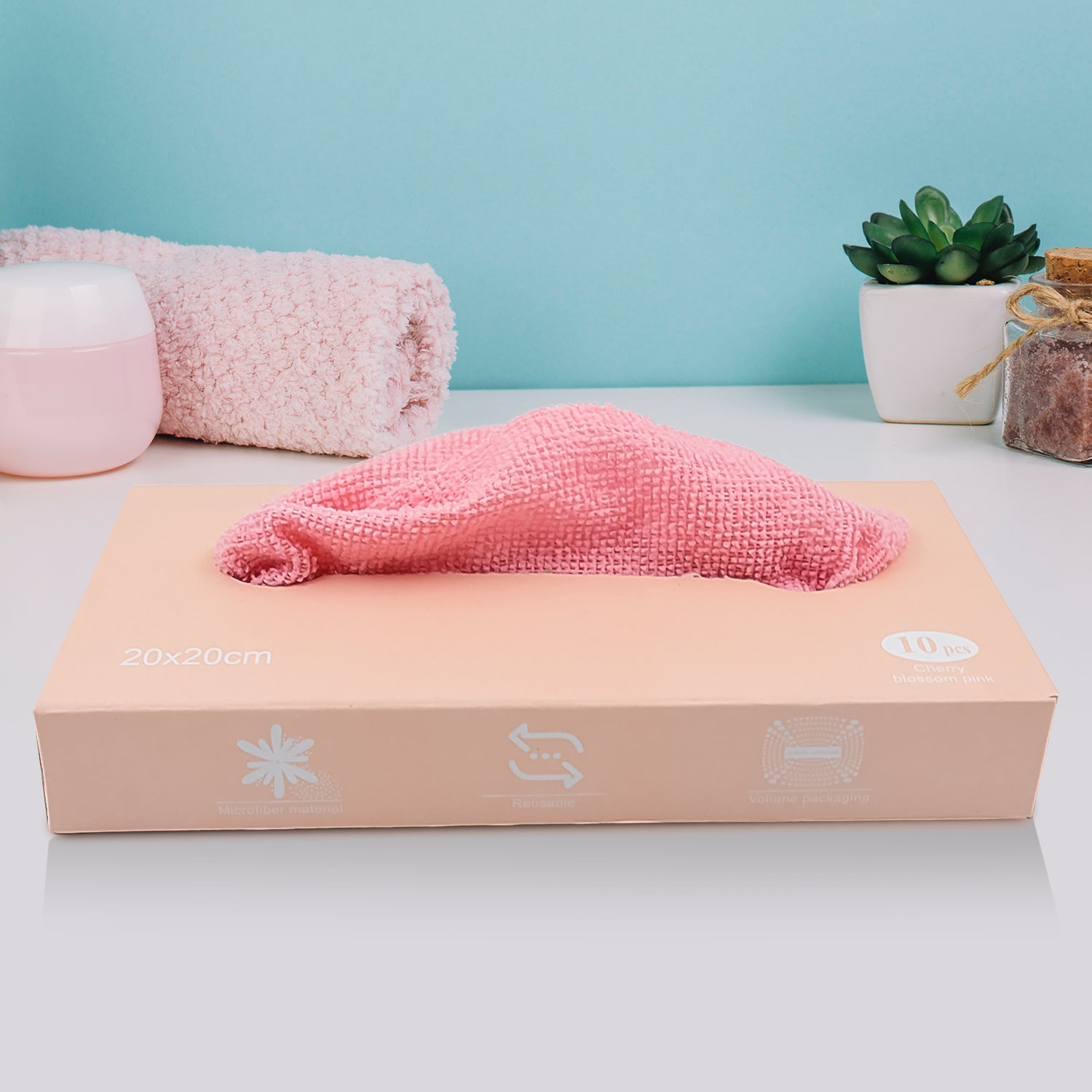 Microfiber Cleaning Cloth with Storage Box – 10 Pcs Magic Wipe Set for Mobile, Laptop, Camera & Glass Cleaning - Grandsell