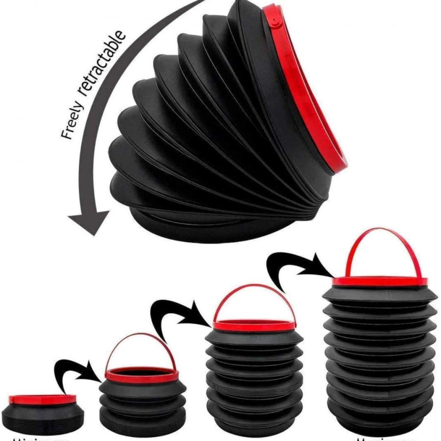 Mini Car Trash Can Portable Folding Storage Bucket – Car Garbage Organizer - Grandsell