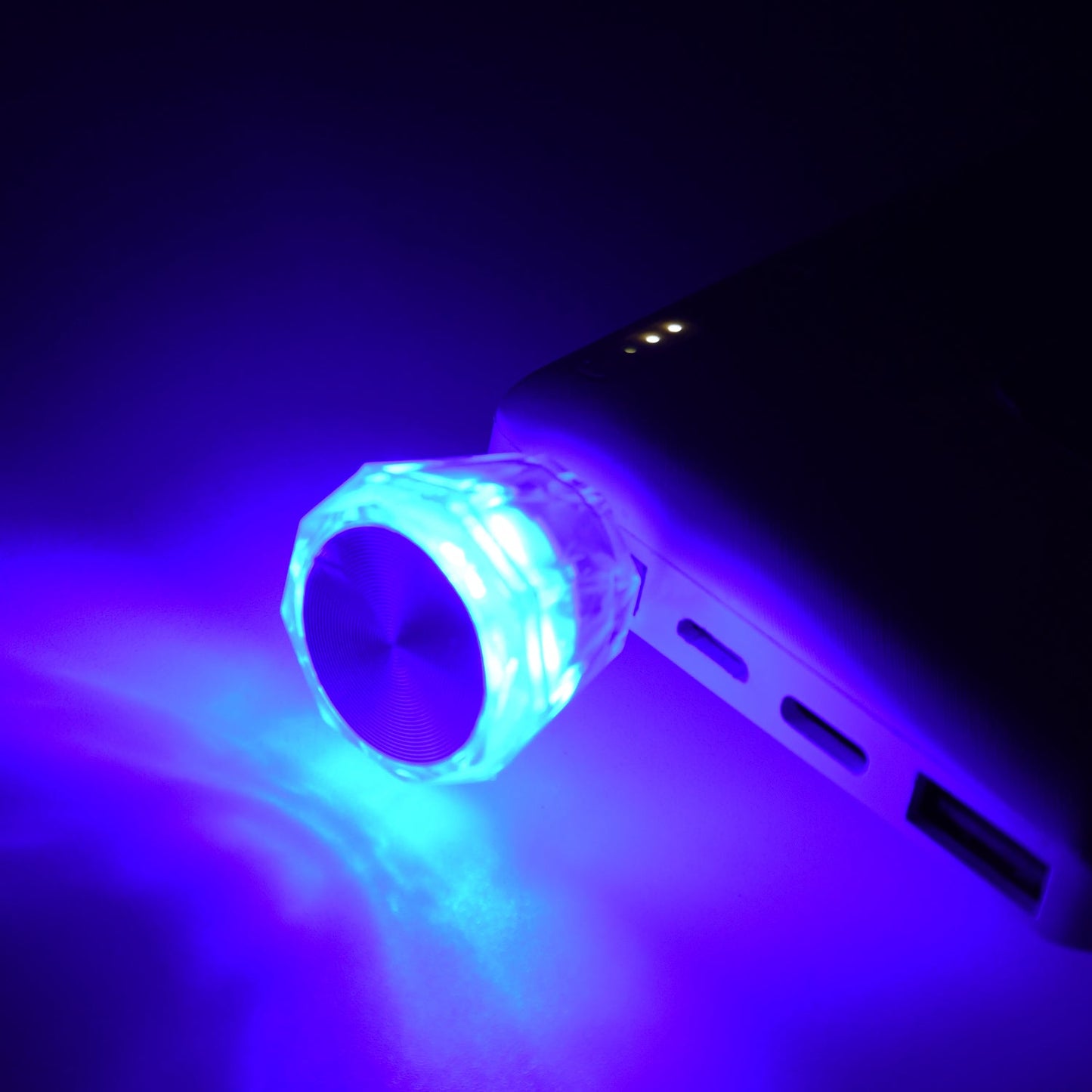 Mix Color Diamond Shape Car Mini Usb Led Environmental Lights For Car And Home Decoration Led Light Mini Usb Led Night Lights Car Interior Atmosphere Lamp Car Light(White - color) - Grandsell