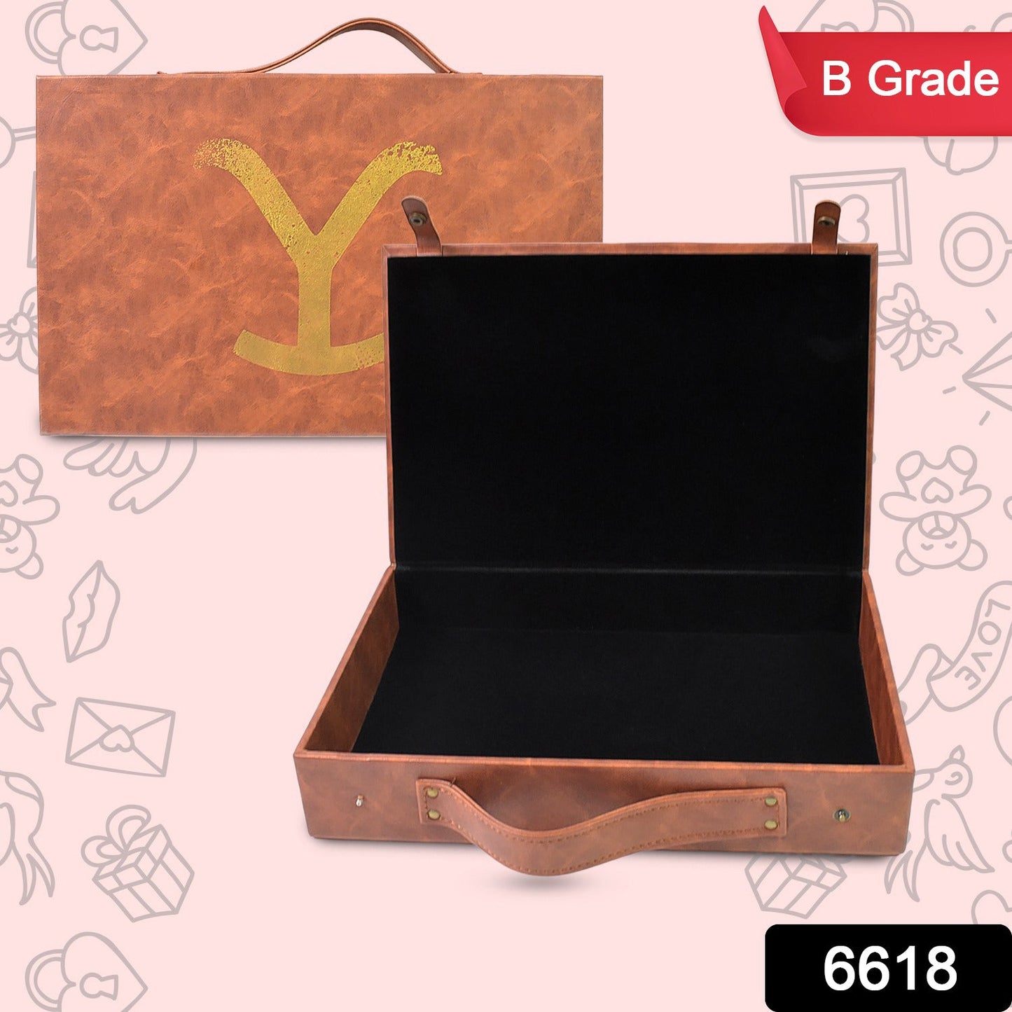 Multi Purpose Use Carrying Leather Case Briefcase (3020 Cm 1 Pc B Grade) - Grandsell
