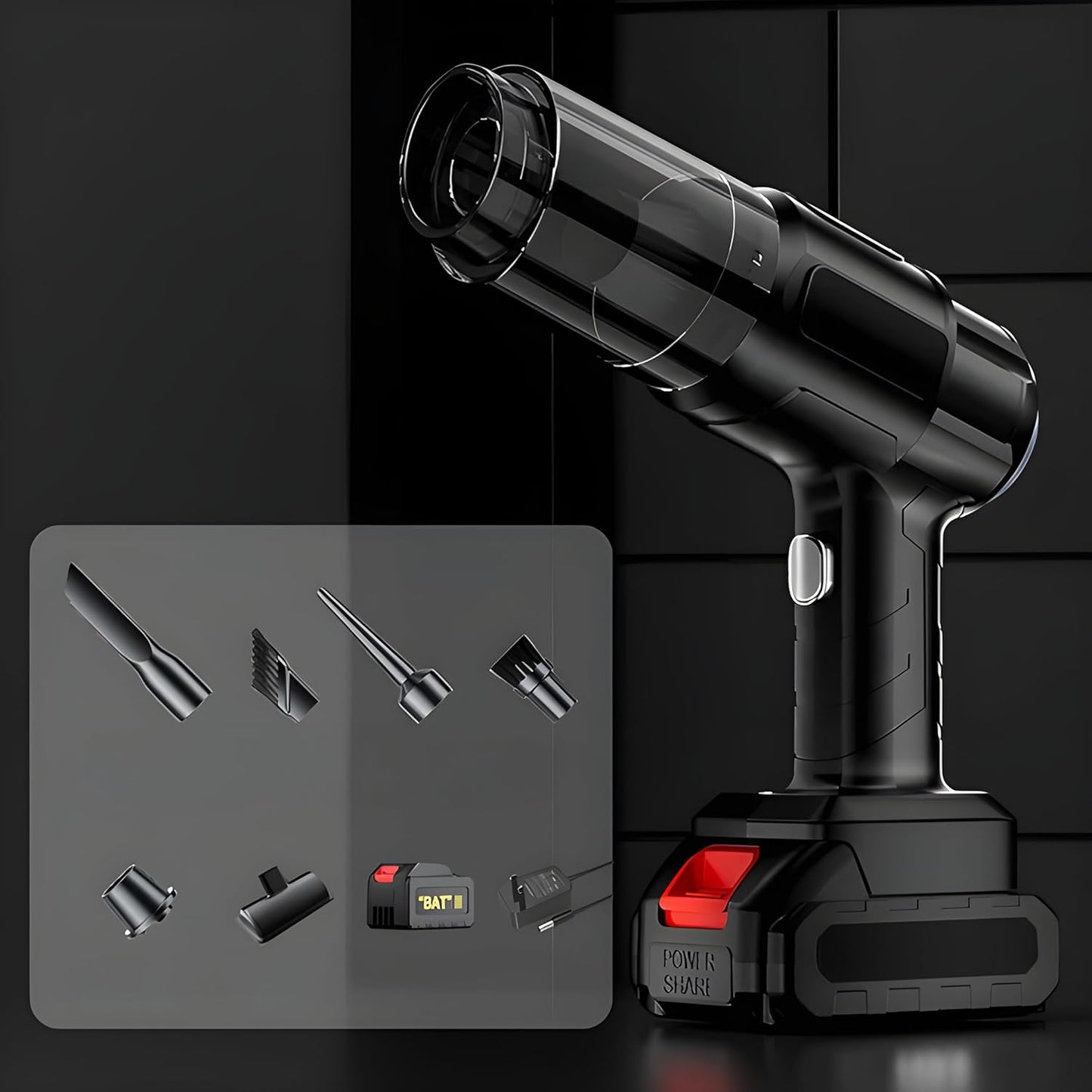 Multifunction 240v Wireless Handheld Vacuum Cleaner (1 Set) - Grandsell
