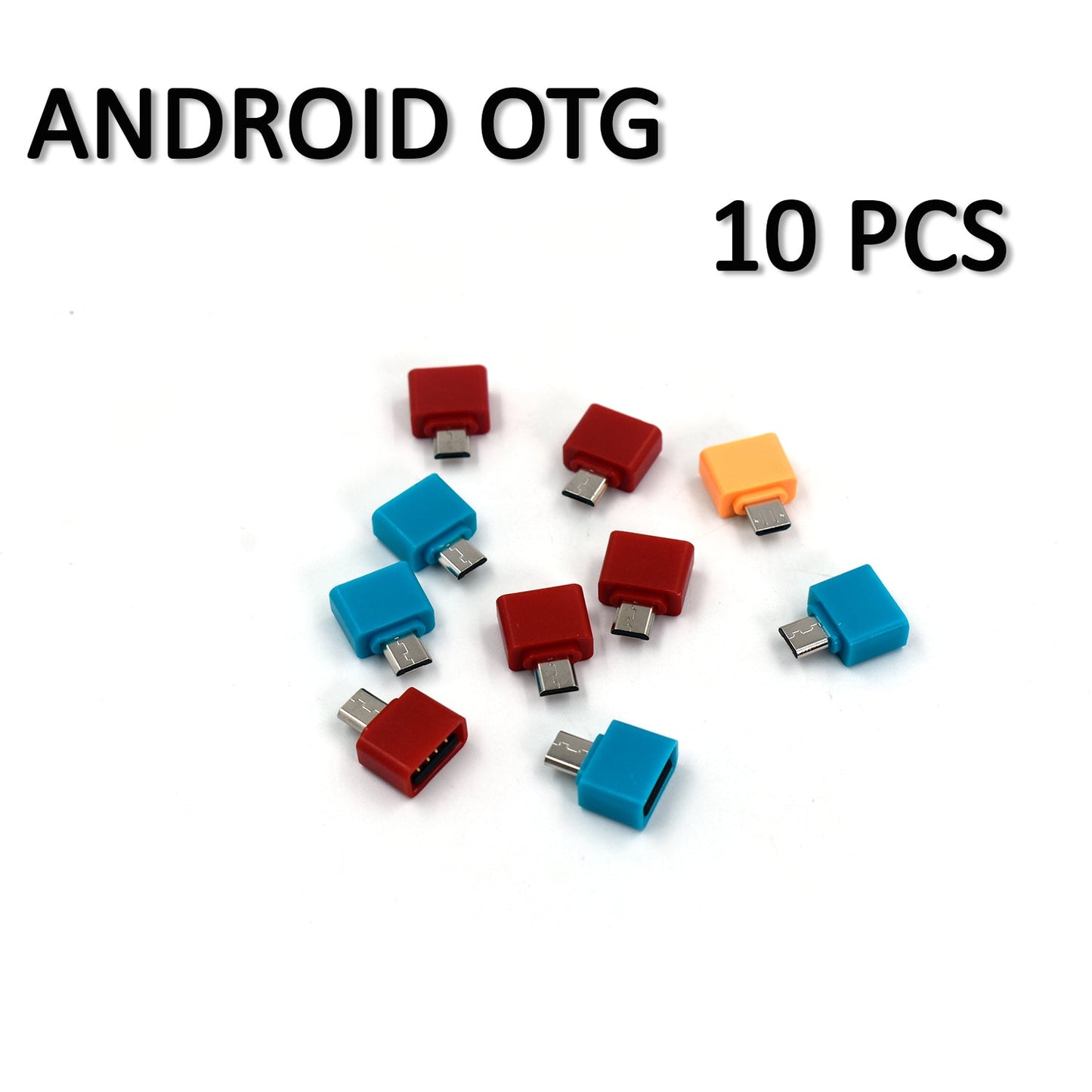 Otg Type C Usb To Micro Usb Adapter For Android Mobile Smart Phones Tablets With Zip Pouch (Pack Of 20) - Grandsell
