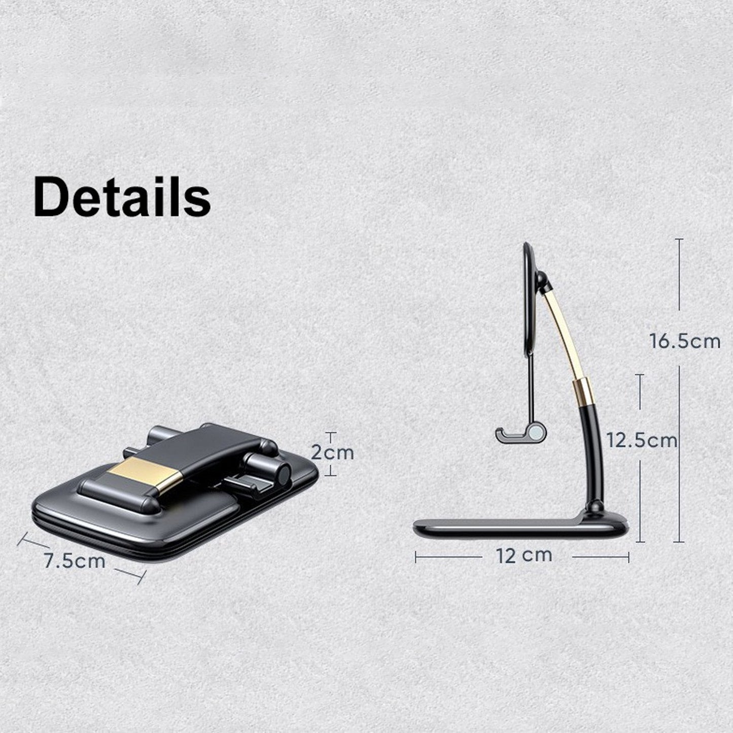 Phone Holder For Table Foldable Universal Mobile Stand For Desk - Grandsell