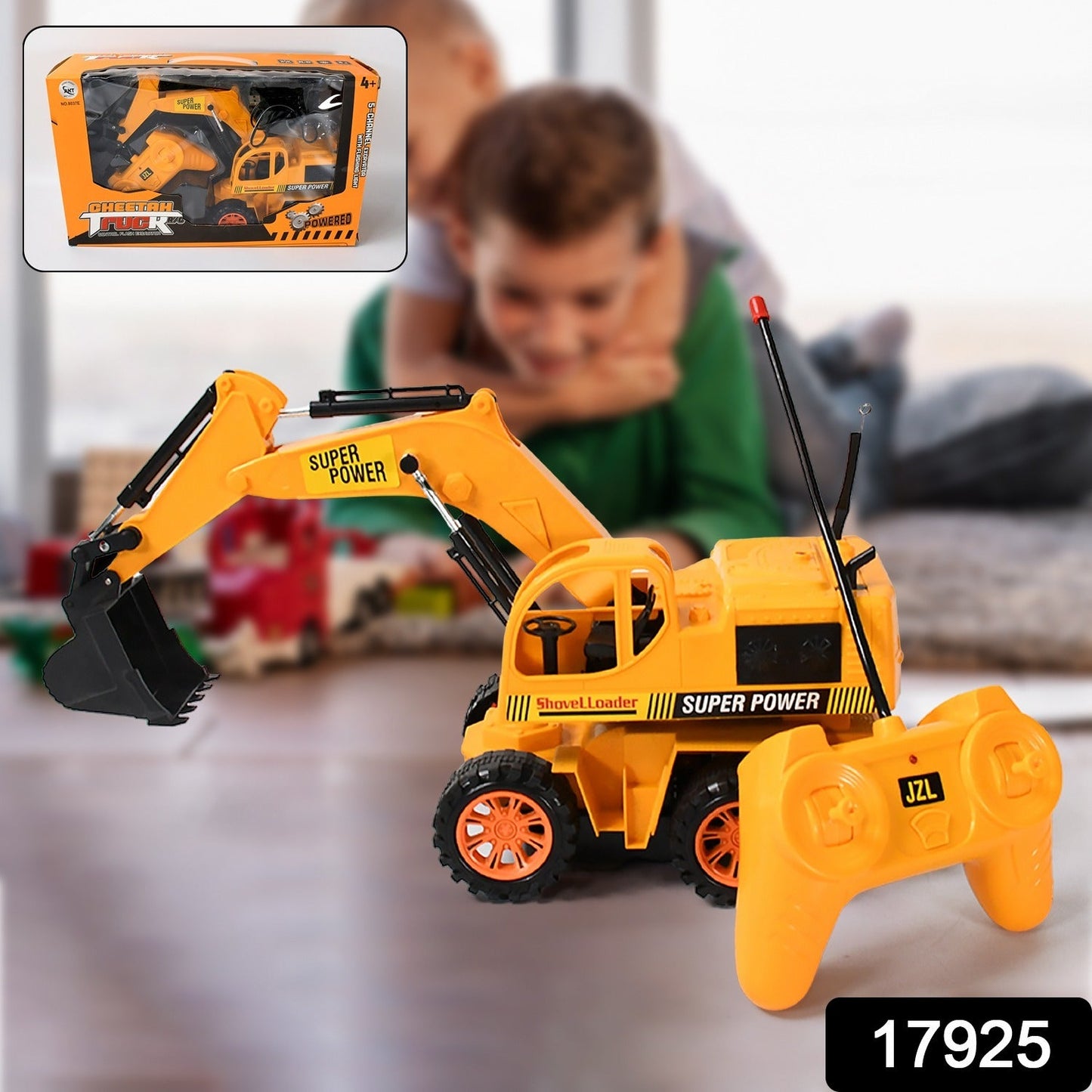 Plastic Jcb Construction Toy Remote Control Jcb Toys For Kids Boys Super Power Remote Control Jcb Truck Construction Toy (1 Set) - Grandsell