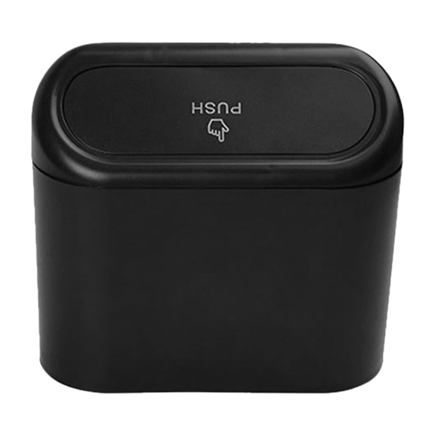 Plastic Mini Car Trash Can Bin With Lid (1 Pc With Brown Box) - Grandsell