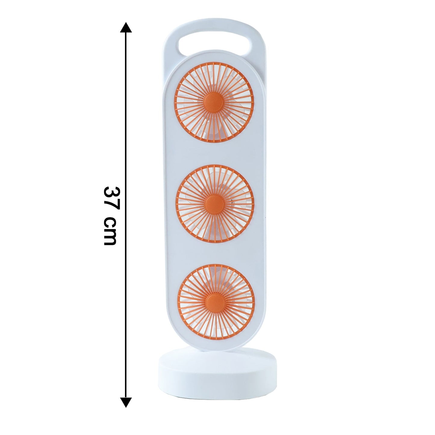 Portable 3 In 1 Design Triple Head Table Fan (1 Pc) - Grandsell