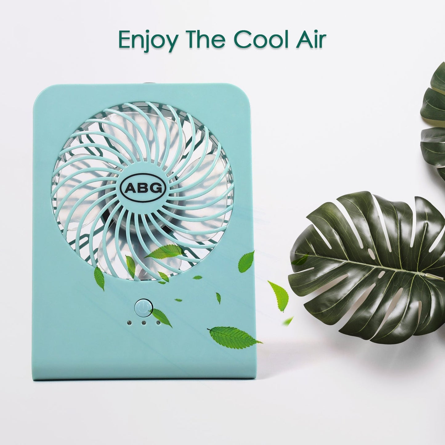 Portable Desk Fan Big Table Fan 3 Step Speed Setting Fan Personal Desk Fan Suitable For Office School Home Use (Battery Not Include) - Grandsell