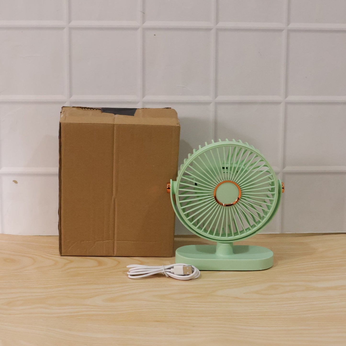 Portable Rechargeable Table Fan Compact Usb Desk Fan - Grandsell