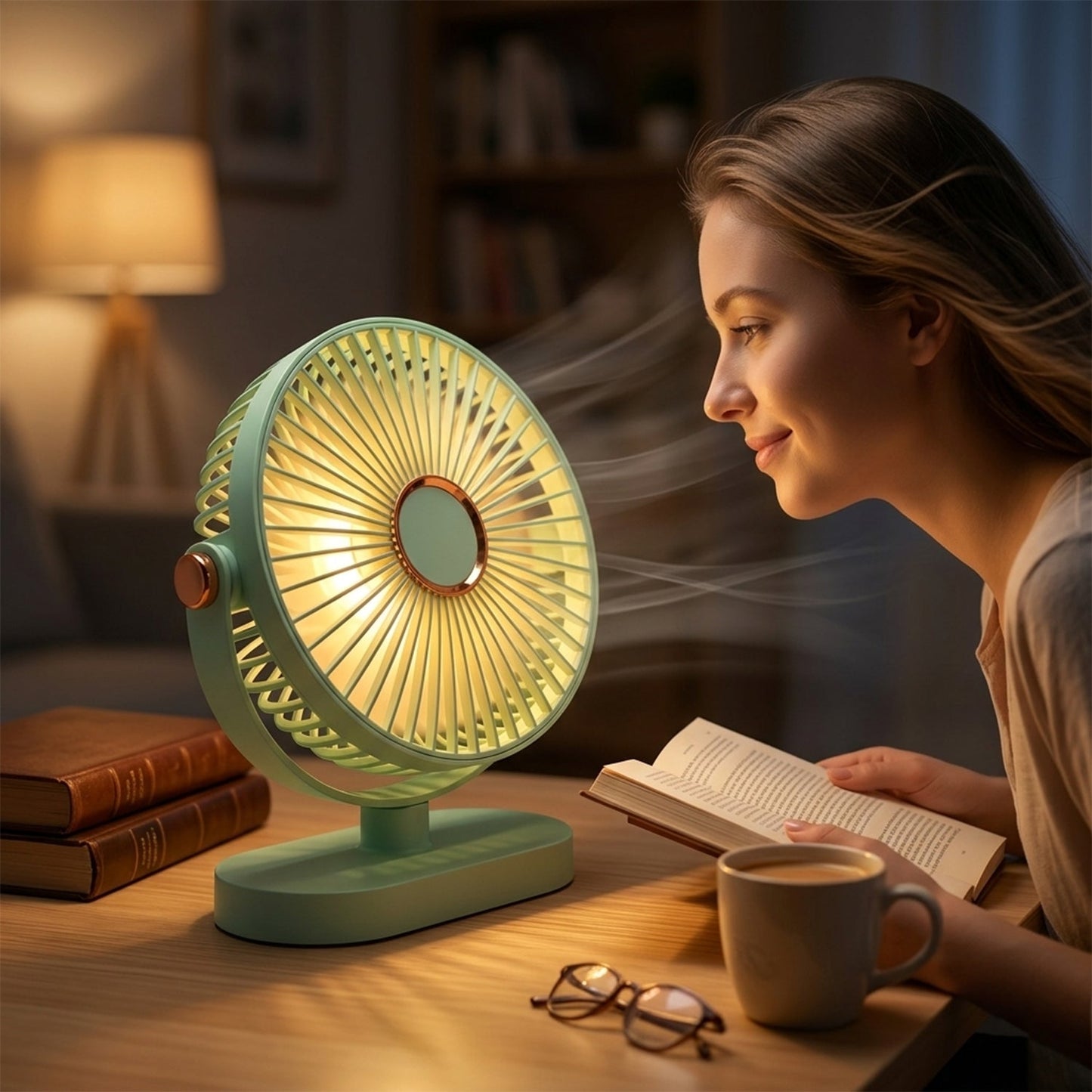 Portable Rechargeable Table Fan Compact Usb Desk Fan - Grandsell
