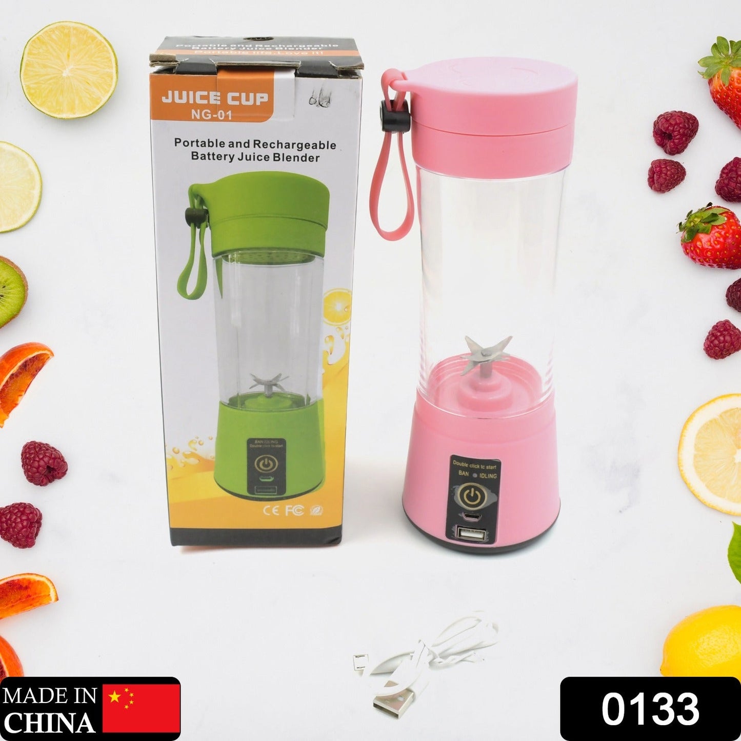 Portable Usb Electric Juicer - 6 Blades (Protein Shaker) - Grandsell