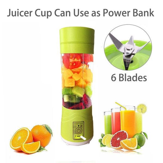 Portable Usb Electric Juicer - 6 Blades (Protein Shaker) - Grandsell