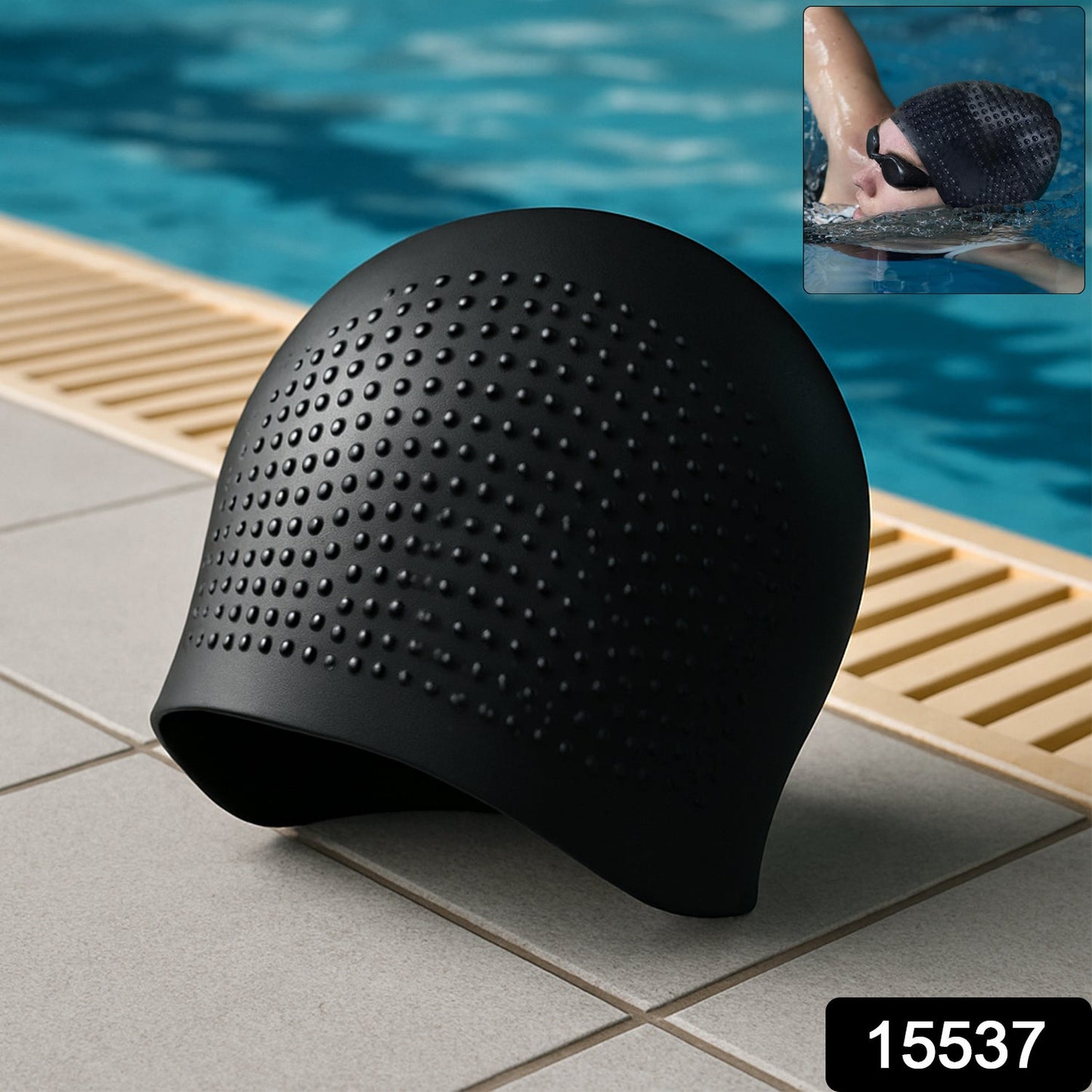 Premium Silicone Waterproof Swimming Cap (1 Pc) - Grandsell
