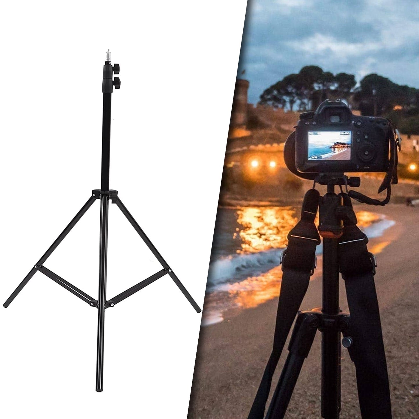 Professional Tripod With Multipurpose Head For Low Level Shooting Panning For All Dslr Camera - Grandsell