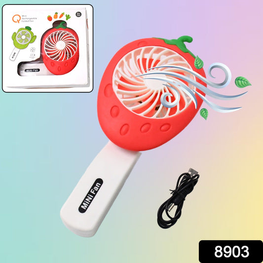 Rechargeable Handheld Mini Fan (Battery Not Included Mix Color) - Grandsell
