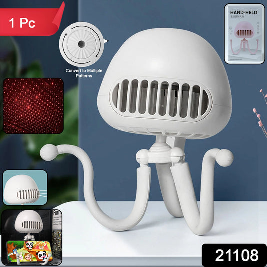 Rechargeable Handheld Mini Projector Fan (1 Pc) - Grandsell