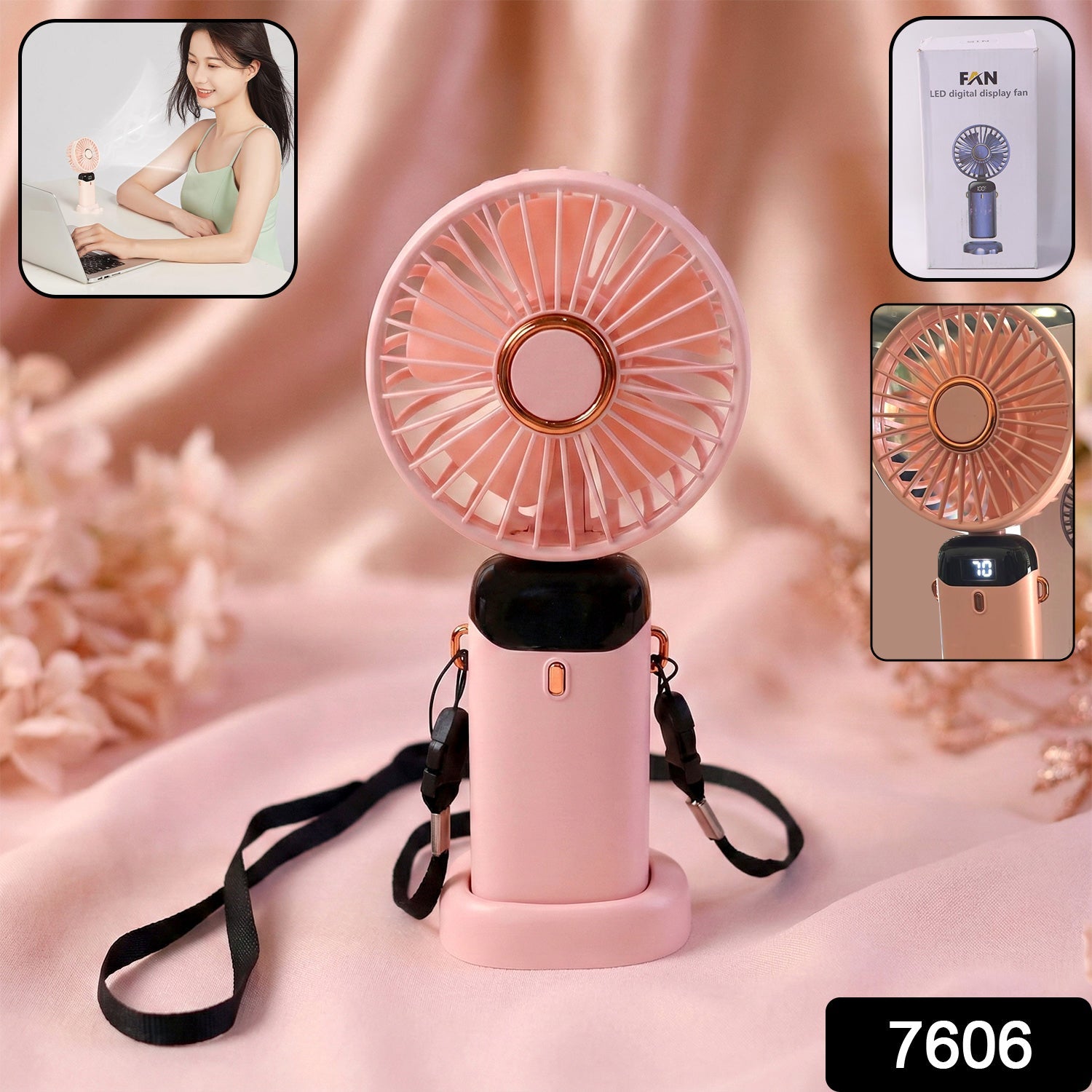 Rechargeable Portable Handheld Fan (1 Pc) - Grandsell