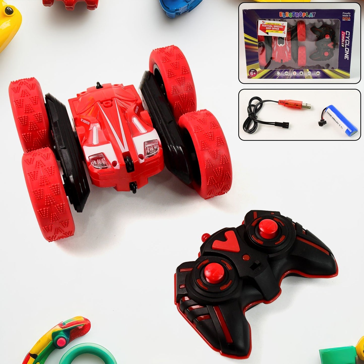 Remote Control Car Double Sided Fast Stunt Car (1 Set) - Grandsell