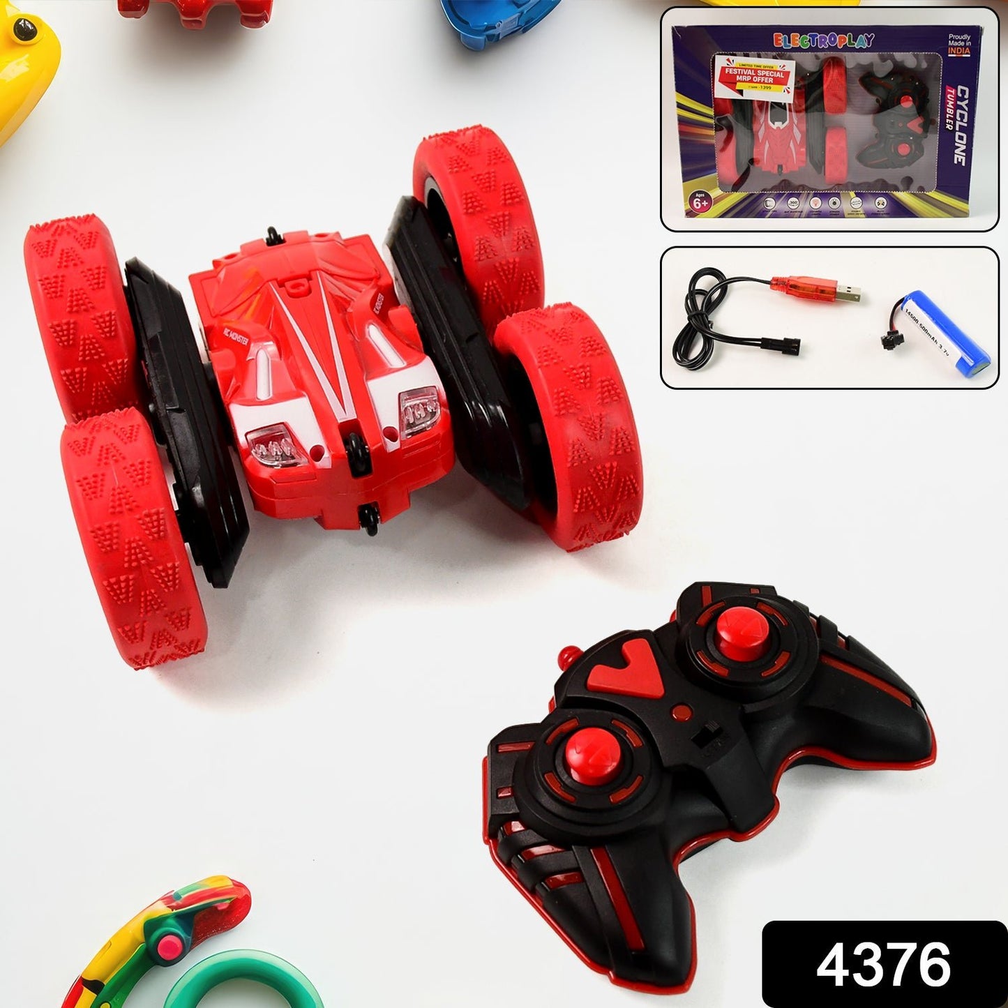 Remote Control Car Double Sided Fast Stunt Car (1 Set) - Grandsell