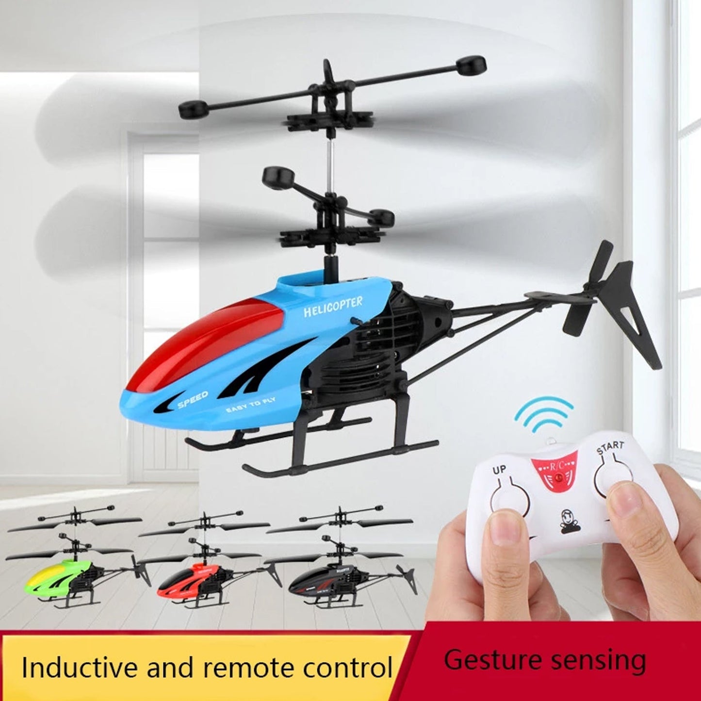 Remote Control Helicopter With Usb Chargeable Cable For Boy And Girl Children (Pack Of 1) - Grandsell