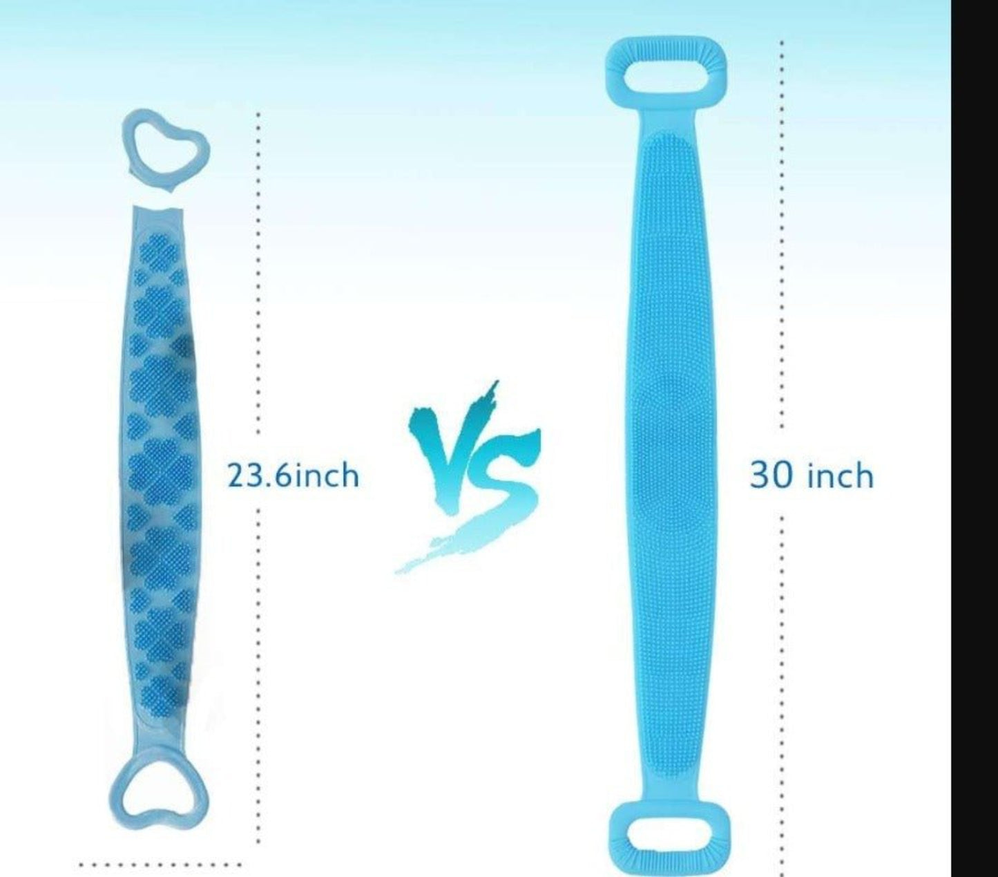Silicone Body Back Scrubber – Double - Side Bathing Brush for Deep Skin Cleaning - Grandsell