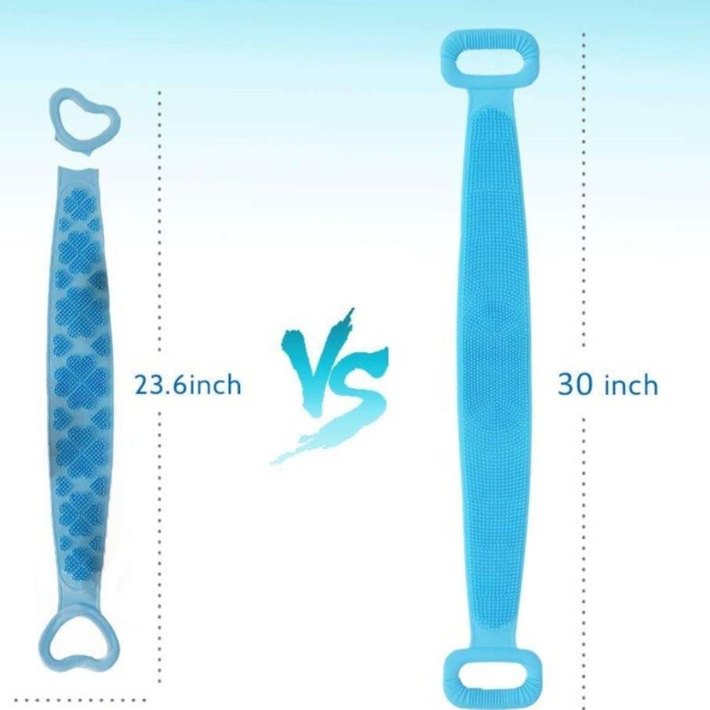 Silicone Body Back Scrubber – Double - Side Bathing Brush for Deep Skin Cleaning - Grandsell