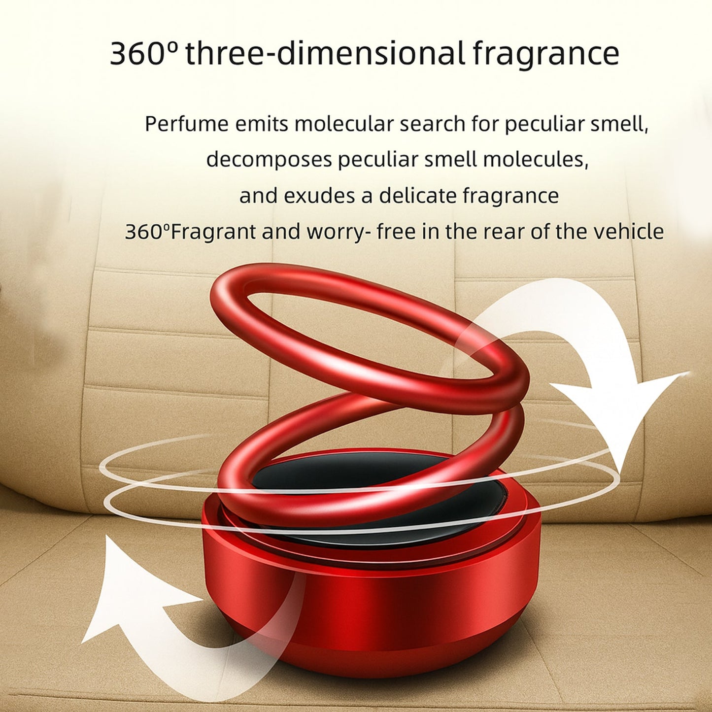 Small Solar Car Aroma Air Freshener (1 Pc) - Grandsell