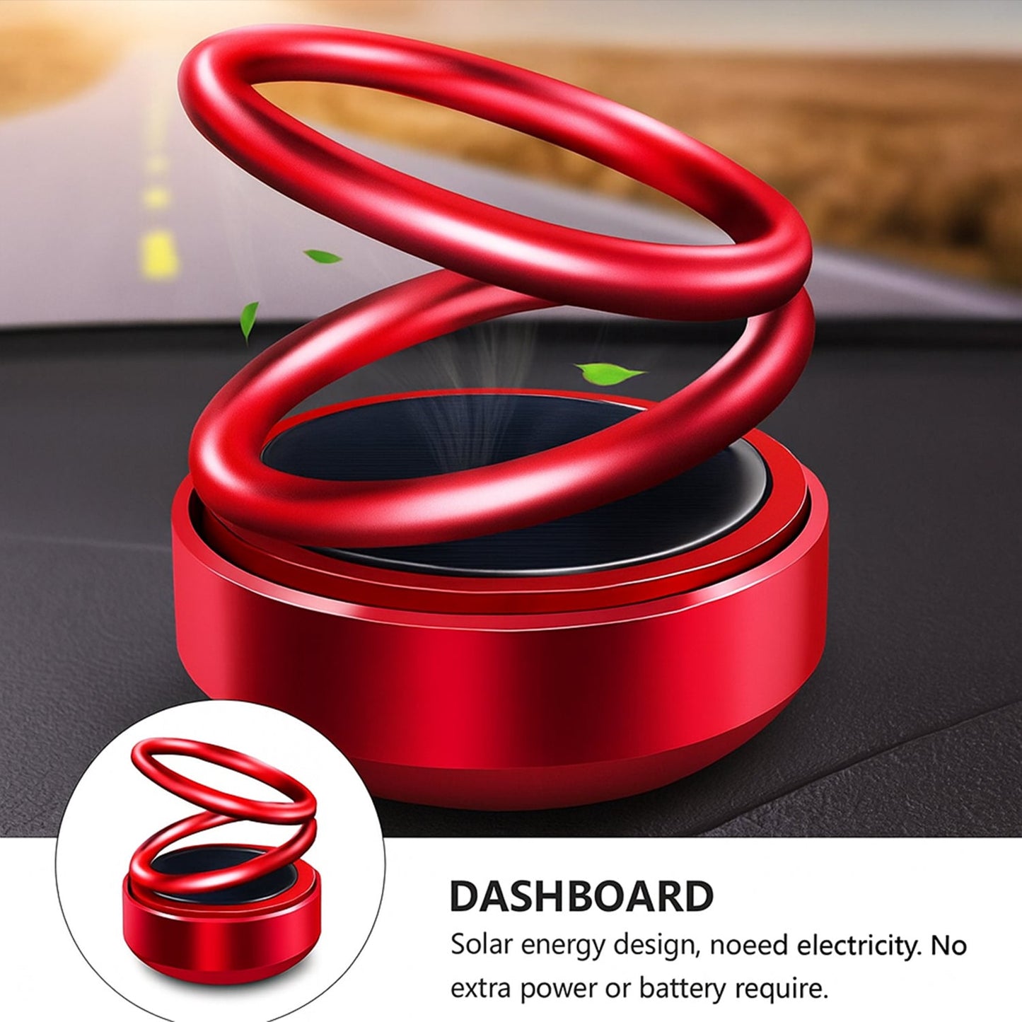Small Solar Car Aroma Air Freshener (1 Pc) - Grandsell