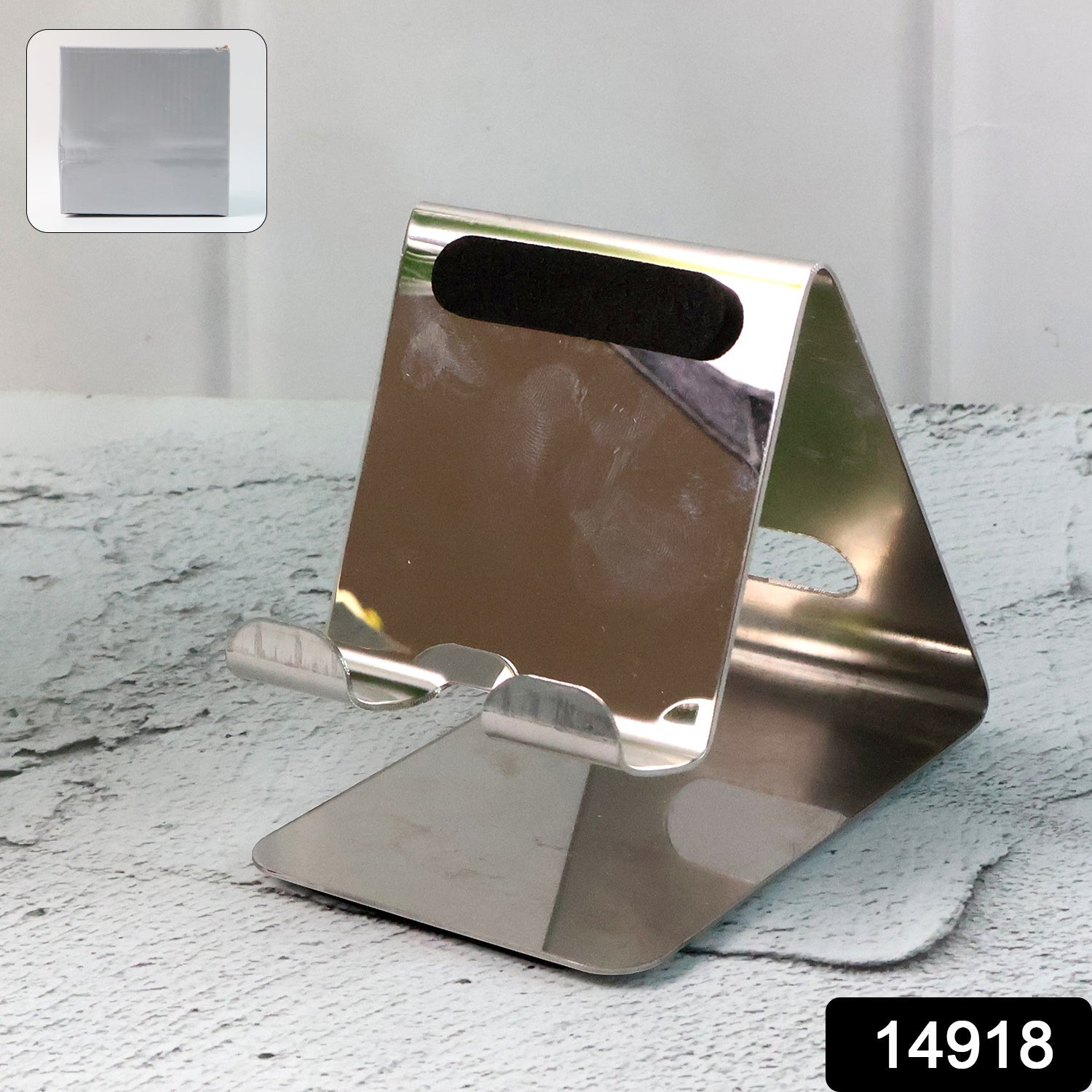 Stainless Steel Universal Mobile Tablet Stand Holder - (1 Pc) - Grandsell