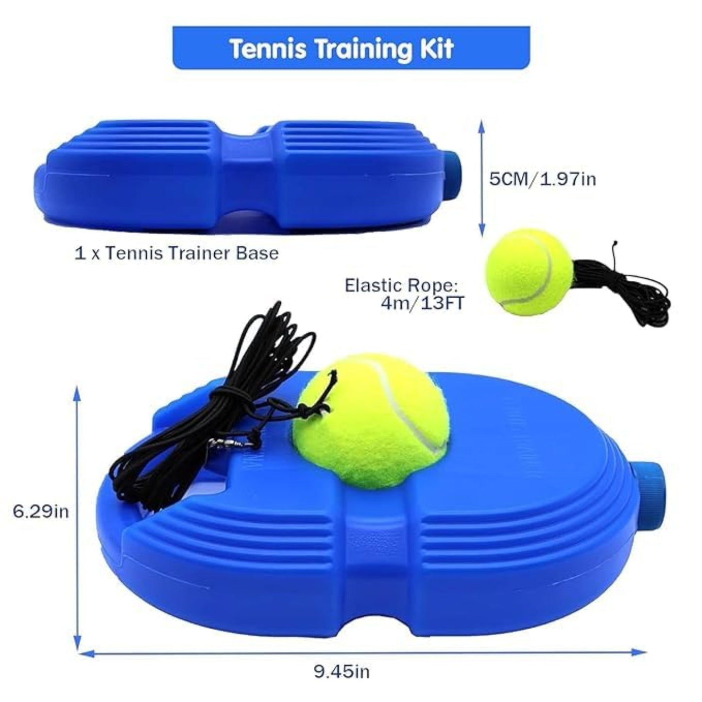 Tennis Trainer Rebound Ball with String – Solo Tennis Practice Tool - Grandsell